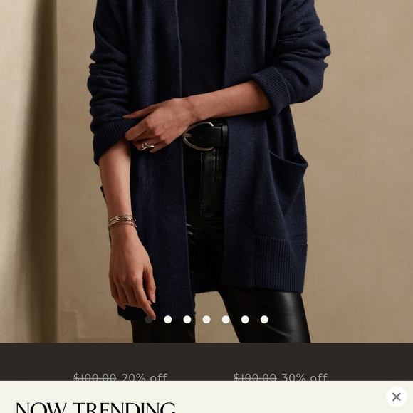 Banana Republic Factory logo SOFT LUXE CARDIGAN size S - Picture 2 of 8